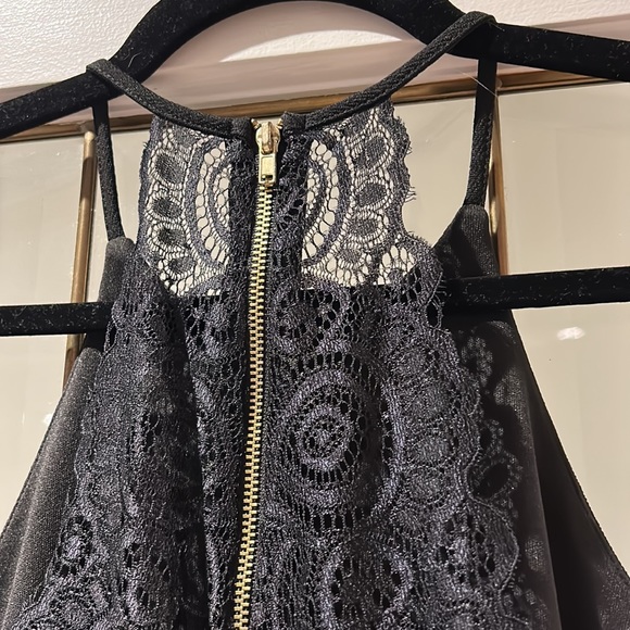 Black dress, mid length, charlotte russe, size medium - Picture 6 of 11